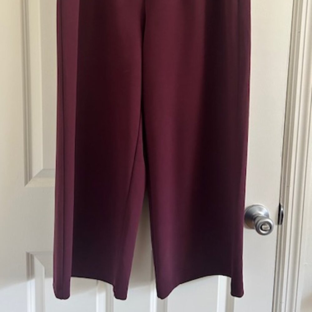 LOFT Pull-on Pants Wine L - Picture 2 of 5